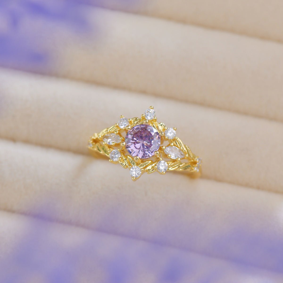 Lilac Veil Ring