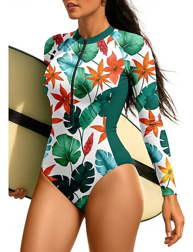 Regular Rash Guard Upf50+ Quick Dry Lightweight Long Sleeve Bodysuit Swim Shirt Surfing Canoeing Beach Summer