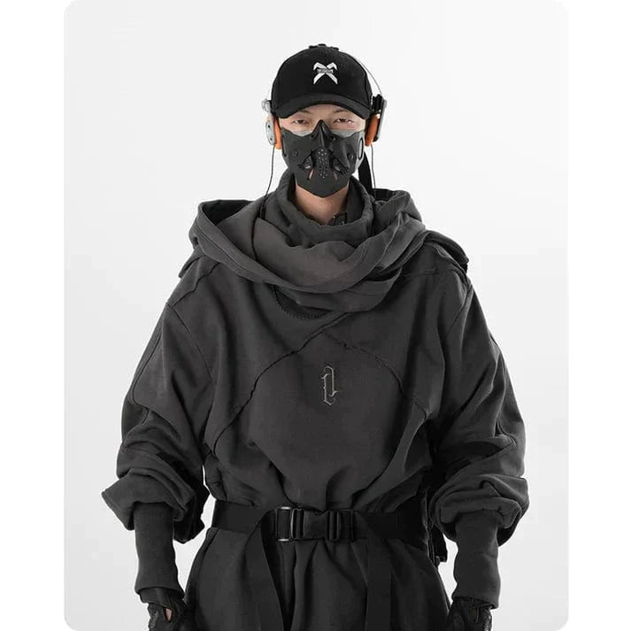 LM | Unisex Functional Wizard Scarf-Collar Sweater