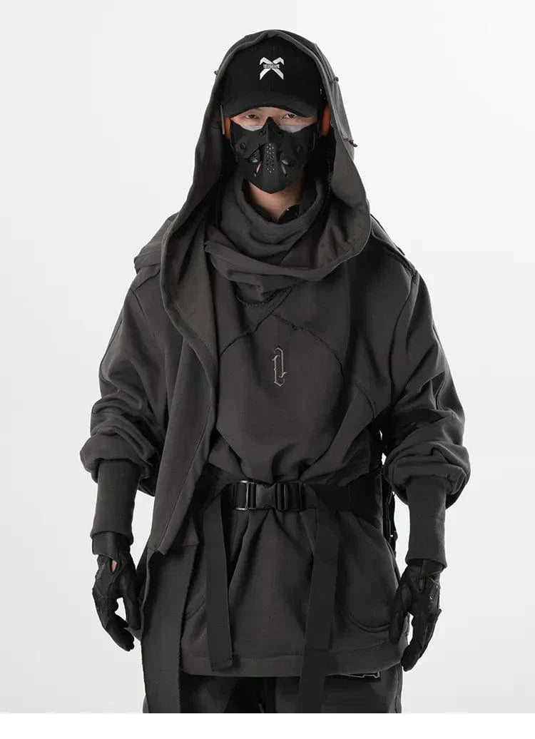 LM | Unisex Functional Wizard Scarf-Collar Sweater