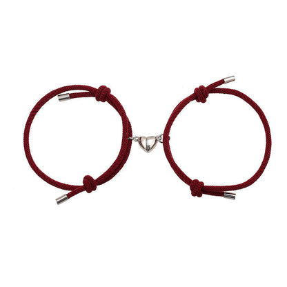 Magnetic Couple Red String Bracelets | Protection & Strength