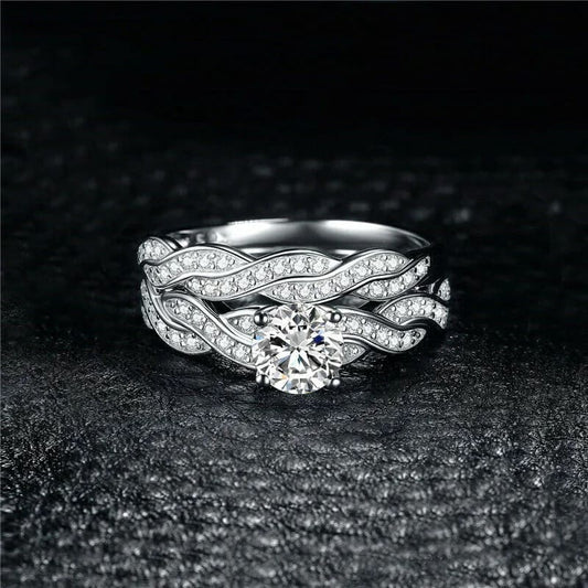 Eternal Infinity Enchantment Crystal Ring Set