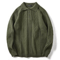 LM | Knitted polo sweater with collar