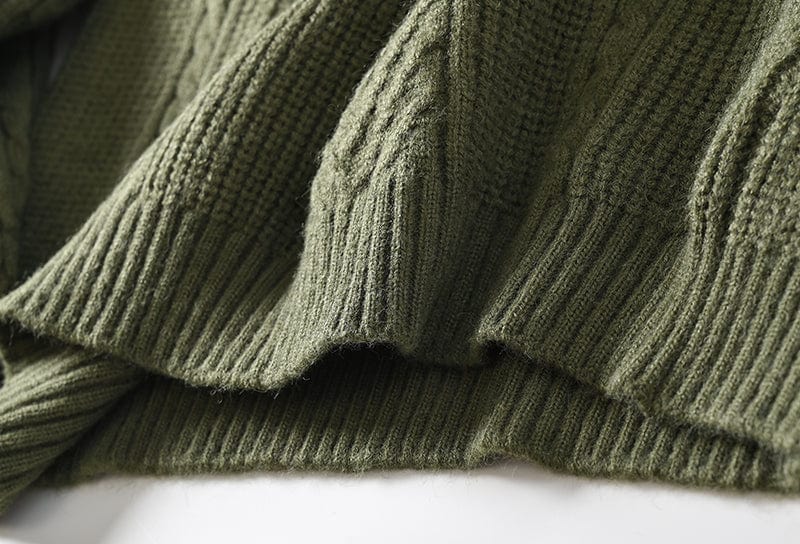 LM | Knitted polo sweater with collar