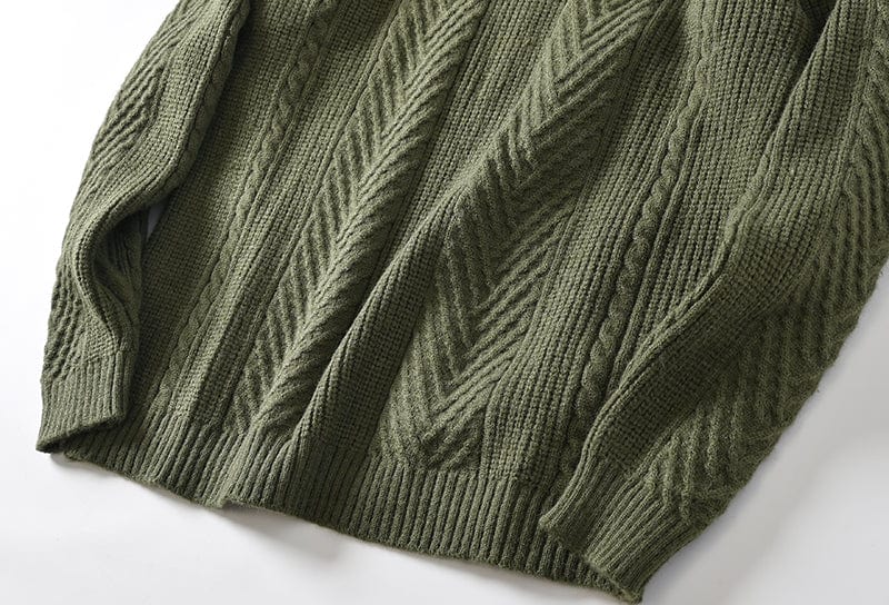 LM | Knitted polo sweater with collar