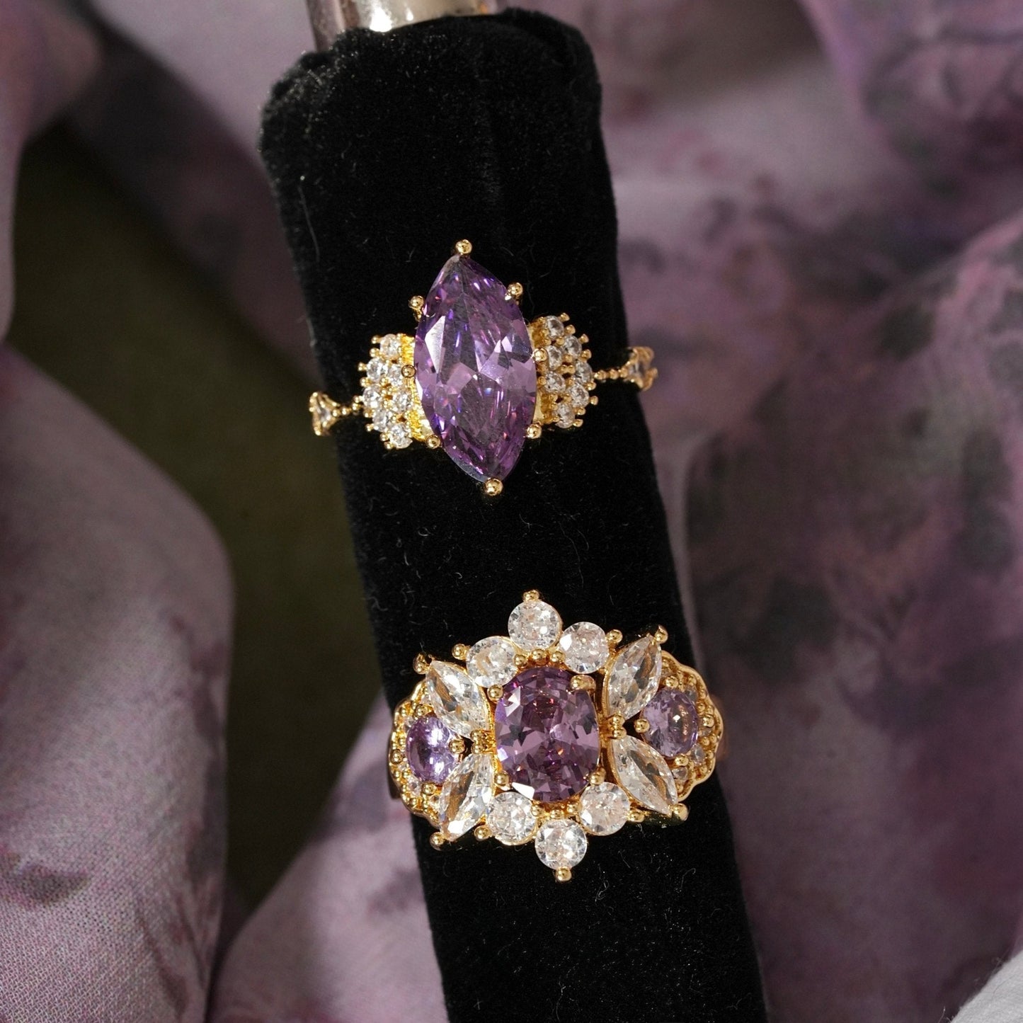 Marquise Amethyst Ring