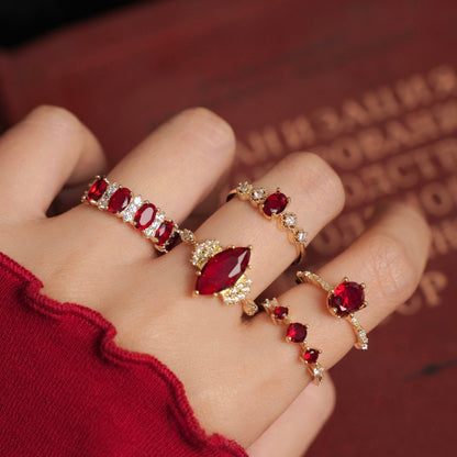 Marquise Ruby Ring