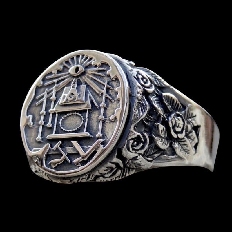 Masonic Temple Rose Ring