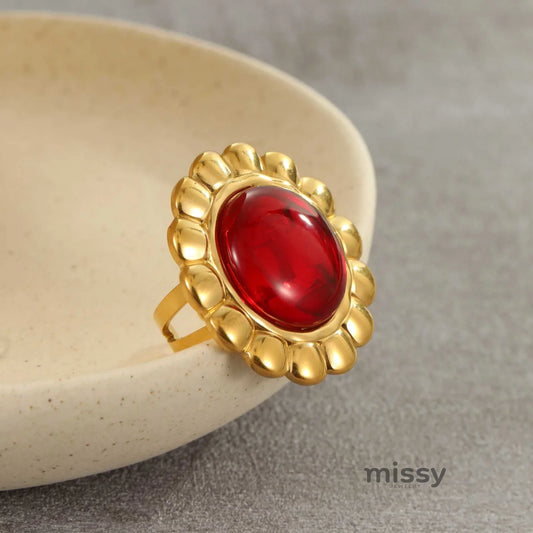 Aja Agate Statement Ring