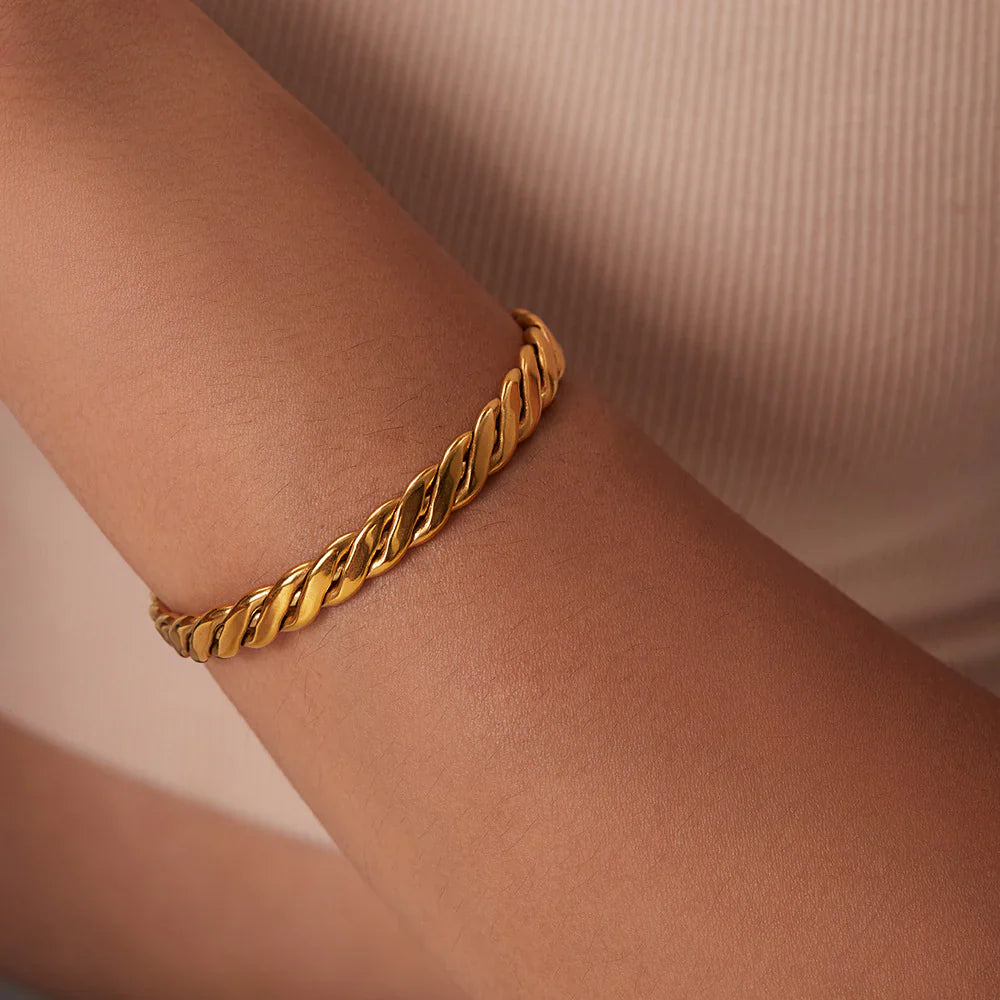 Arlee Gold Cuban Bracelet