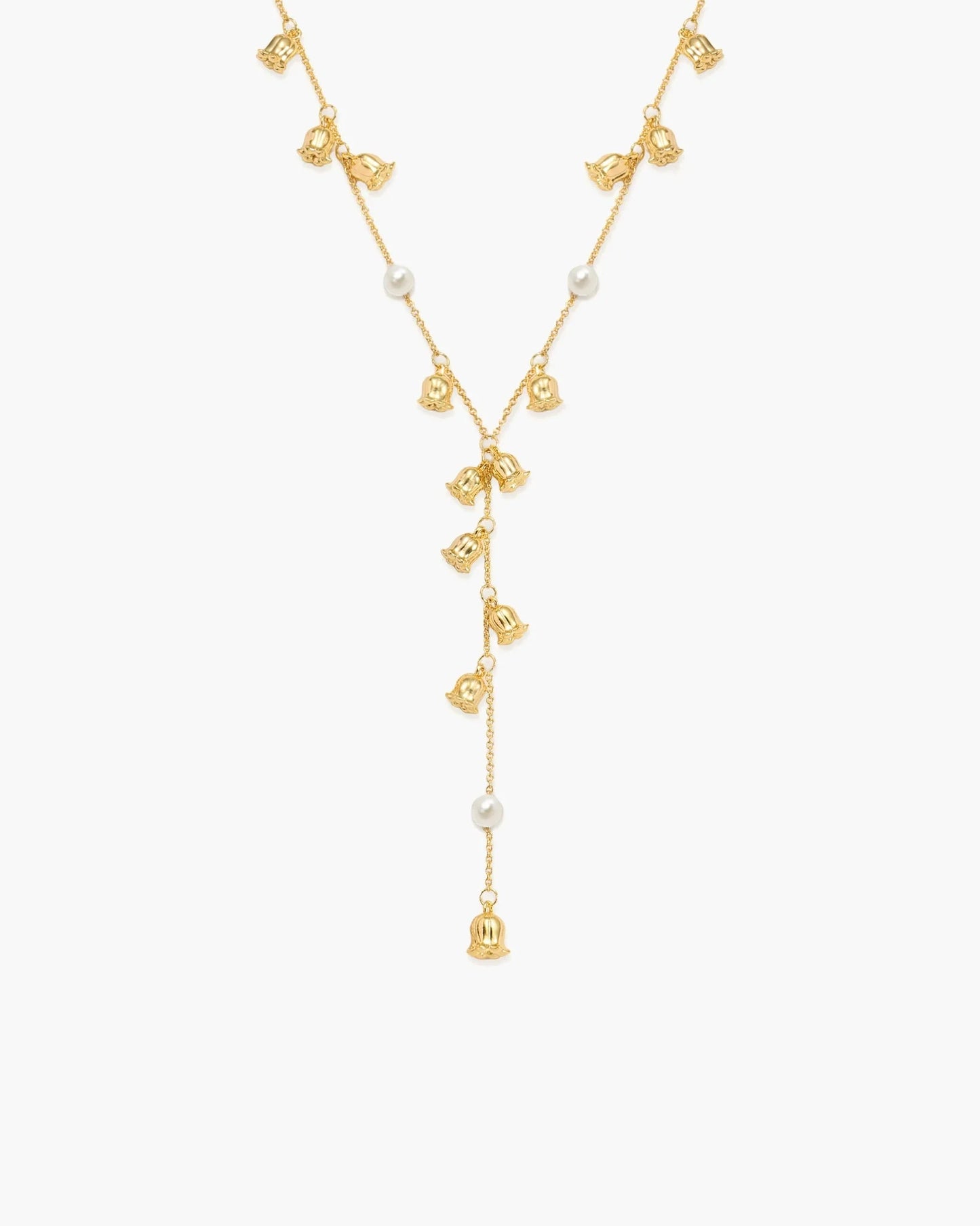 Jaylynn Pearl Lariat Necklace