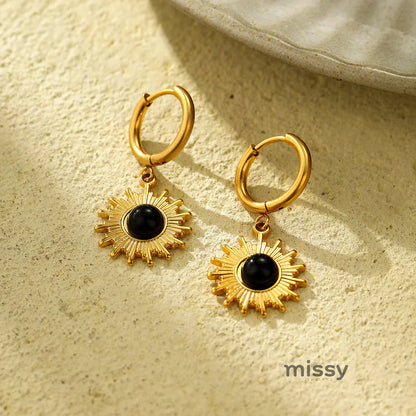 Loghan Delicate Sunflower Stud Earrings
