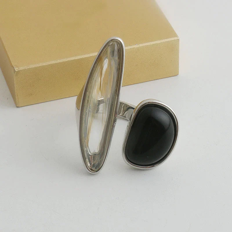 Oval Citrine Gold Ring