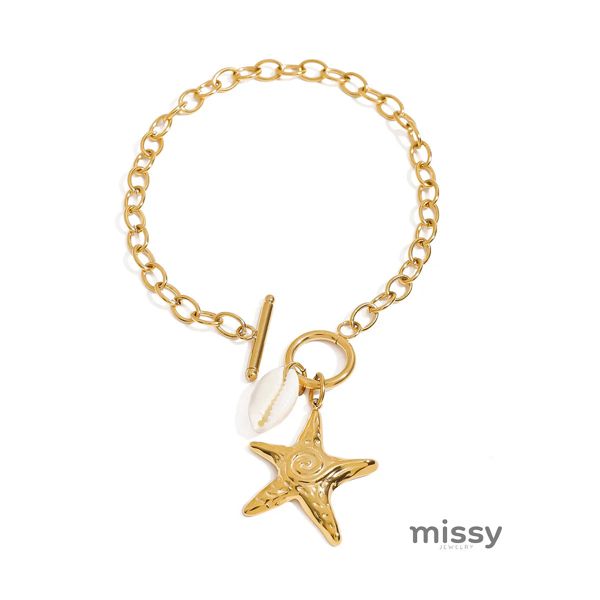 Zyla Shell Charm Jewelry Set