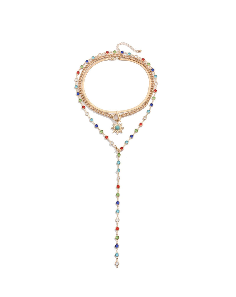 Regina Layered Lariat Necklace Set