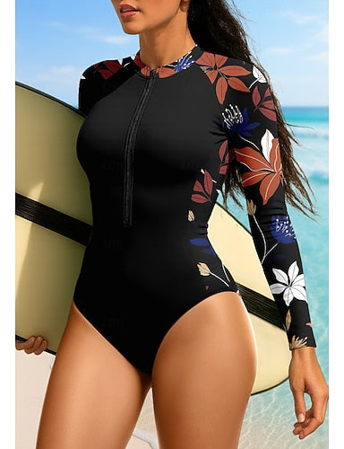 Standard Rash Guard Upf50+ Quick Dry Lightweight Long Sleeve Bodysuit Swim Shirt Surfing Canoeing Beach Summer
