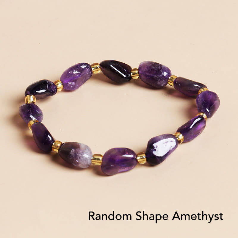 Natural Irregular Shape Crystal Bracelet for Meditation and Balance