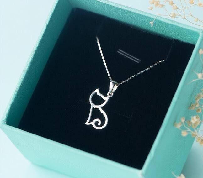 Cat Silver Necklace