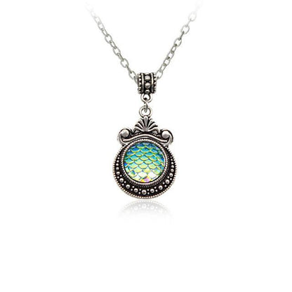 Colorful Mermaid Scale Necklace