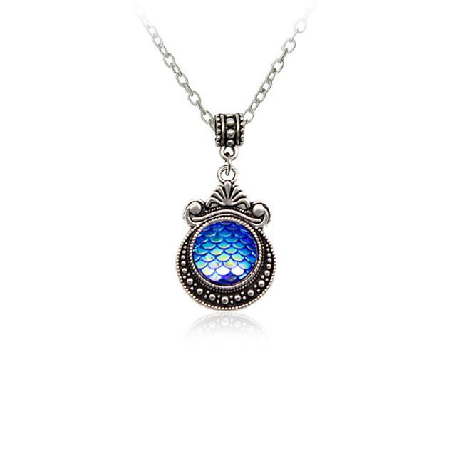 Colorful Mermaid Scale Necklace