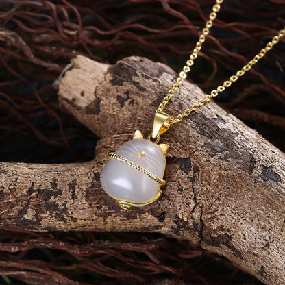Exquisite Cat Sterling Silver Necklace