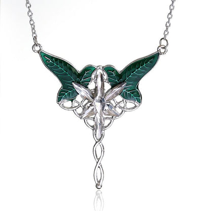 Green Elven Goddess Necklace