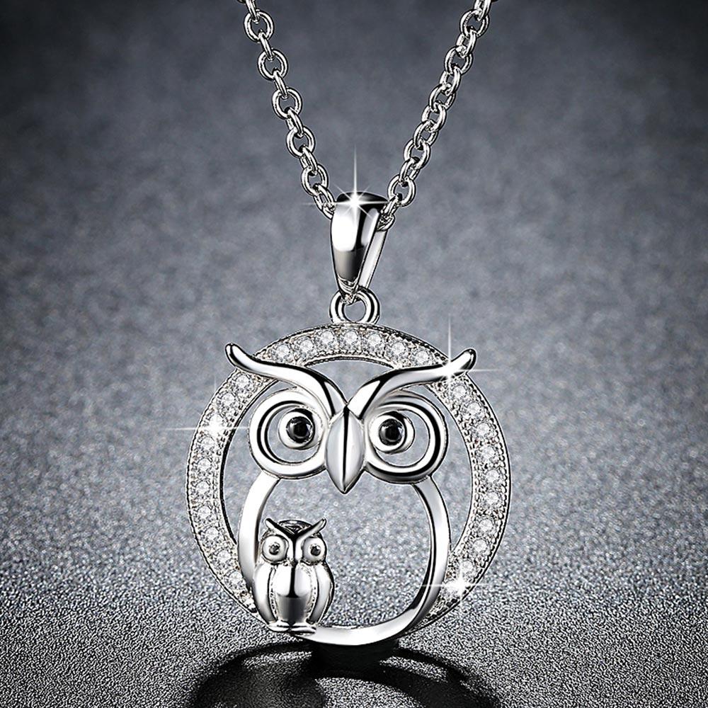 Owl Crystal Necklace