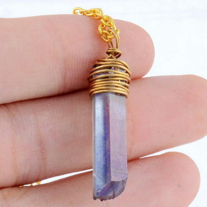 Natural Druzy Crystal Necklace