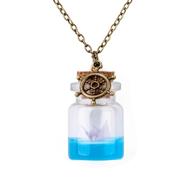 Ocean Drift Bottle Lucky Necklace