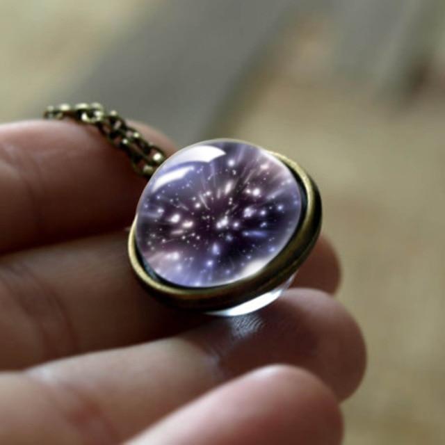 The Universe Glass Art Necklace