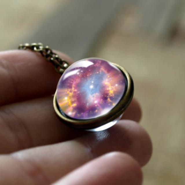 The Universe Glass Art Necklace