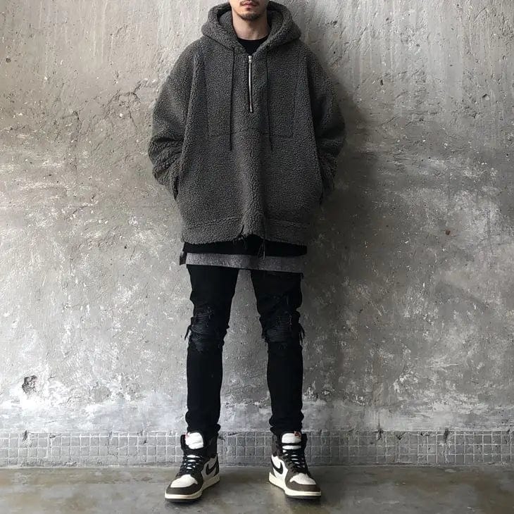 LM | Thickened cotton velvet sweater