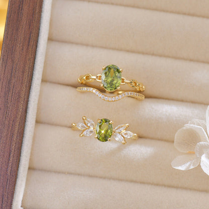 Nicola Peridot Ring