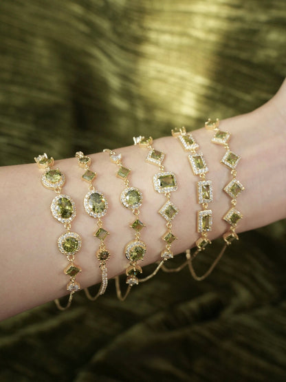 Ophelia Bracelet in Green