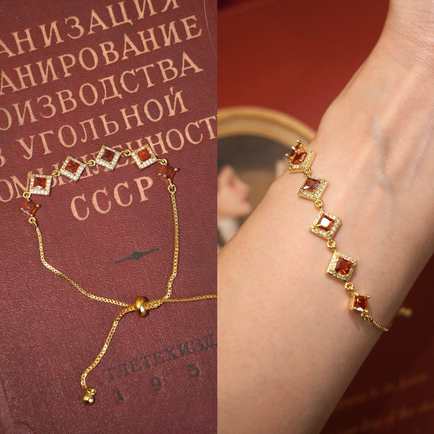 Ophelia Bracelet in Red