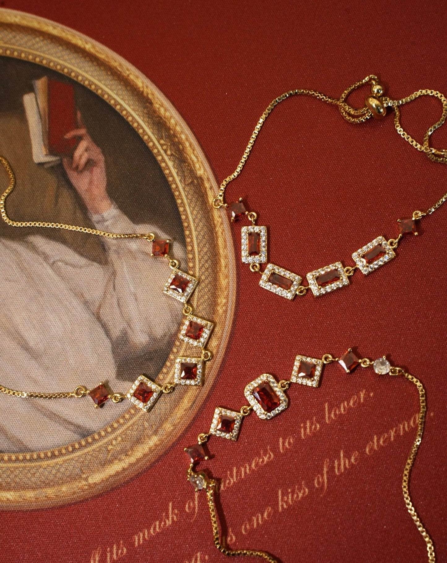 Ophelia Bracelet in Red