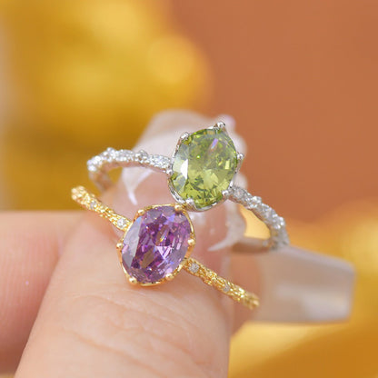Oval Amethyst Ring