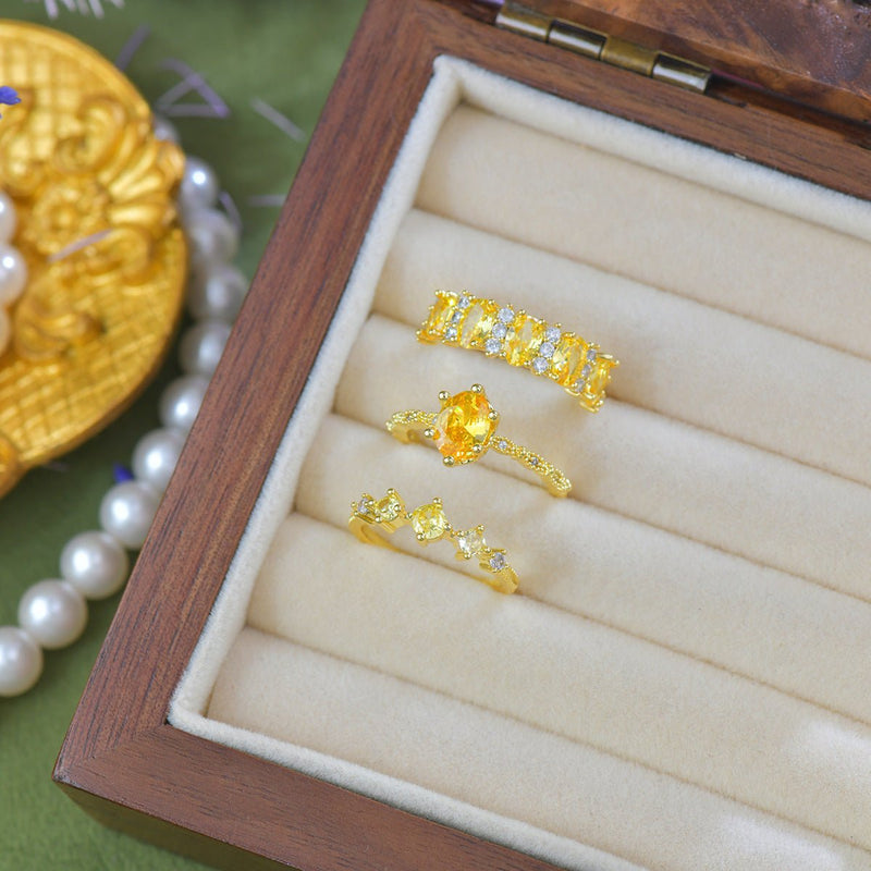 Oval Citrine Ring