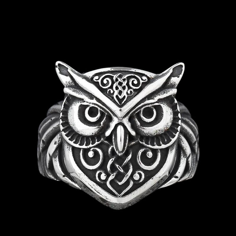 Owl Head Viking Ring