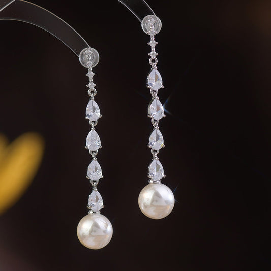Aura Pearl Drop Earrings
