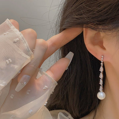 Aura Pearl Drop Earrings