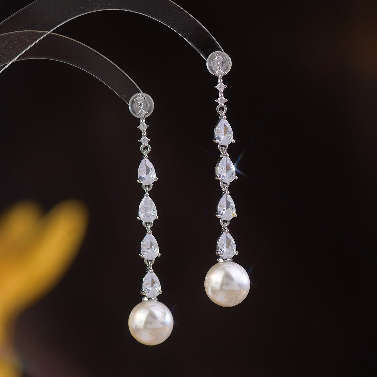 Aura Pearl Drop Earrings
