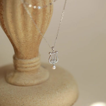 Pearly Lyre Sonata Necklace