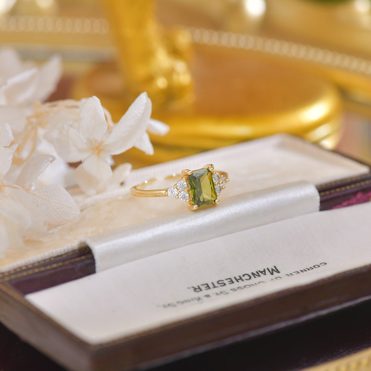 Peridot Princess Ring
