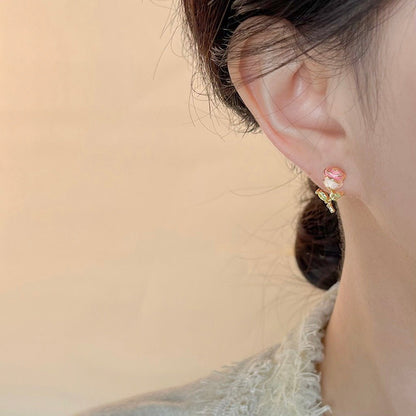 Petite Rose Earrings