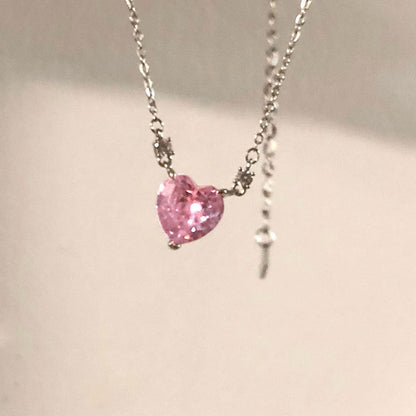 Pink Heart Necklace