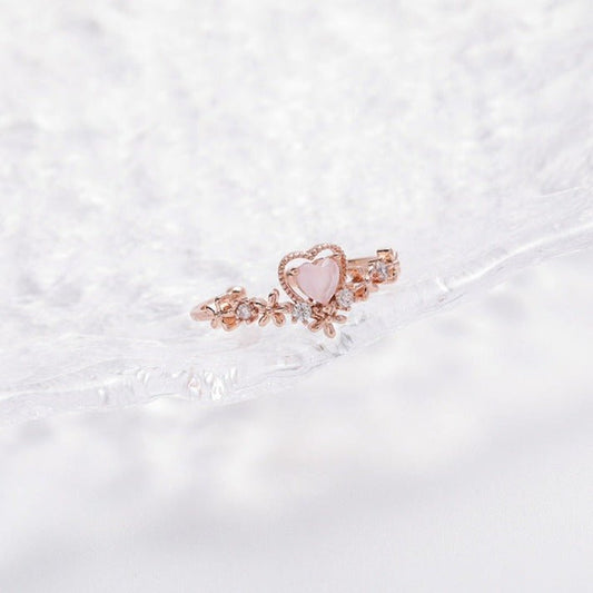 Bridget Pink Heart Ring