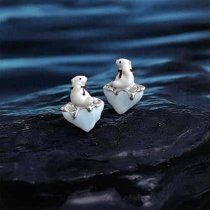 Polar Bear Earrings