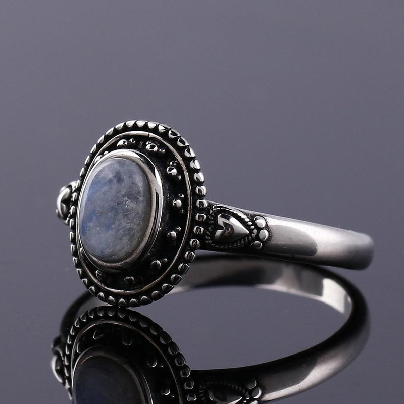 Moonstone Sweetheart Silver Ring