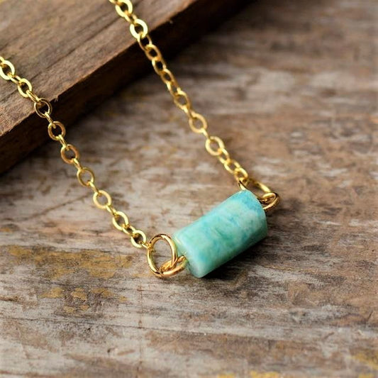 Healing Hexagon Crystal Necklace